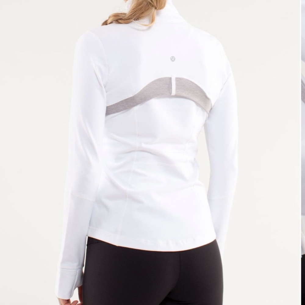 Lululemon White Grey Silver Define Jacket Size 8 - image 2